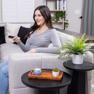 Bathroom Vanity Tray 11.8 x 5.9 inches of Natural Acacia Wood - Elegant Organizer for Cosmetics, Jewelry, Perfume, Candle, Key - Premium Wood Tray for Bathroom, Kitchen, Countertop, Toilet Tank, Sink