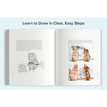 Mindful Sketching Book for Adults - Stress Relief Art