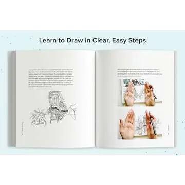 Mindful Sketching Book for Adults - Stress Relief Art