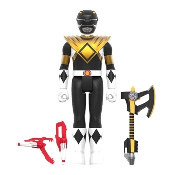 Super7 Power Rangers Black Ranger Action Figure Collectibles