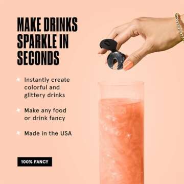 Champagne Rose Gold Edible Glitter for Food & Drinks