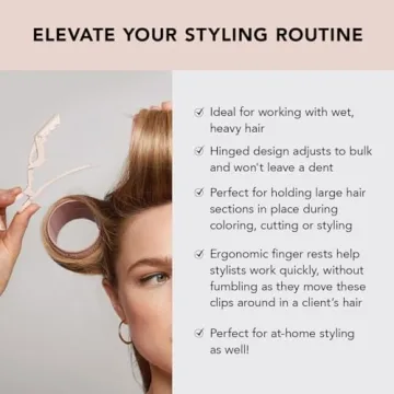 Kitsch Hair Clips for Styling & Sectioning - 3pc Blush