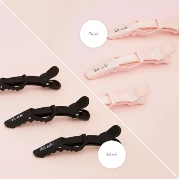 Kitsch Hair Clips for Styling & Sectioning - 3pc Blush
