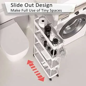 NOTHEIA Slim Storage Cart - Space Saving Utility Cart