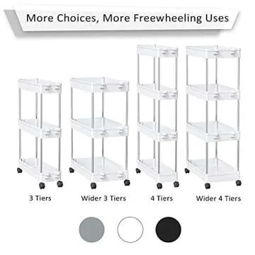 NOTHEIA Slim Storage Cart - Space Saving Utility Cart