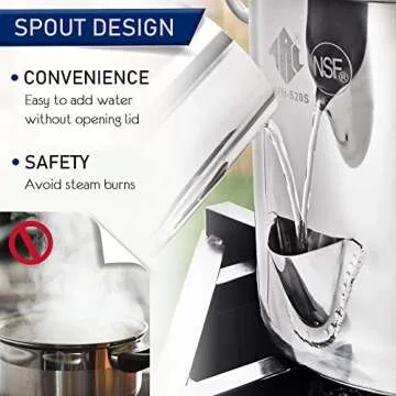 ARC 52-Quart Stainless Steel Tamale Steamer with Spout