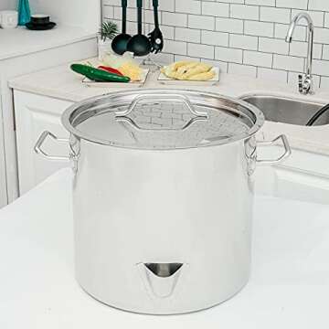 ARC 52-Quart Stainless Steel Tamale Steamer with Spout