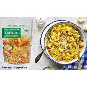 Pereg Italian Style Panko Bread Crumbs - 9 Oz - Italian Seasoning - Natural Ingredients - Breadcrumbs for Coating & Stuffing - Crispy Coating for Schnitzel, Vegetables, Seafood, Poultry, Meat - Kosher
