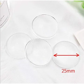 100 Premium Clear Glass Dome Cabochons for Crafting