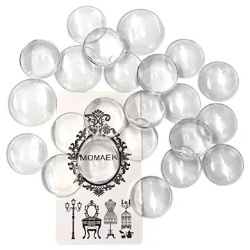 100 Premium Clear Glass Dome Cabochons for Crafting