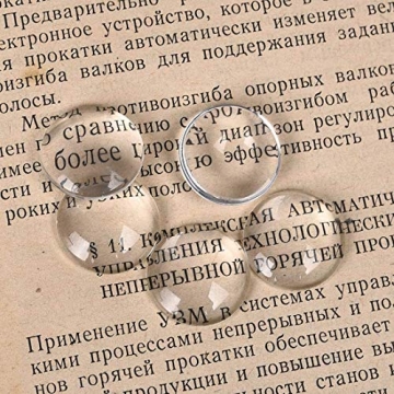 100 Premium Clear Glass Dome Cabochons for Crafting