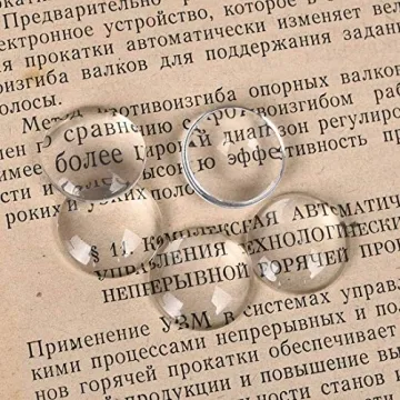 100 Premium Clear Glass Dome Cabochons for Crafting