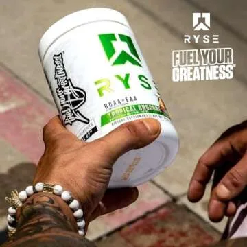 Ryse Core Series BCAA+EAA | Recover, Hydrate, and Build | with 5g Branched Chain Aminos and 3g Essential Aminos | 30 Servings (Strawberry Pineapple)
