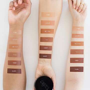 Saie Sun Melt Bronzer - Buildable Cream-Balm Bronzer For Face Sculpting - Cream Contour with Velvet Finish - Light Bronze (1 oz)