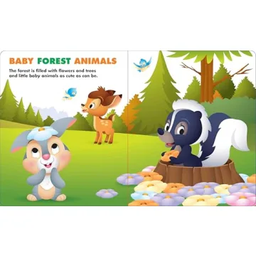 Disney Baby Animals Book - Perfect Gift for Infants
