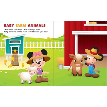 Disney Baby Animals Book - Perfect Gift for Infants