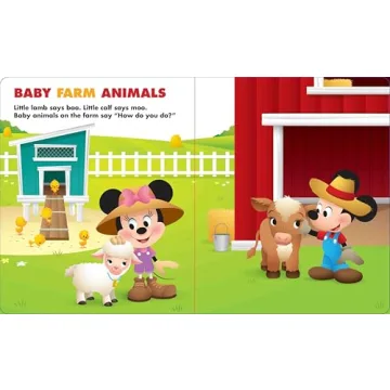 Disney Baby Animals Book - Perfect Gift for Infants