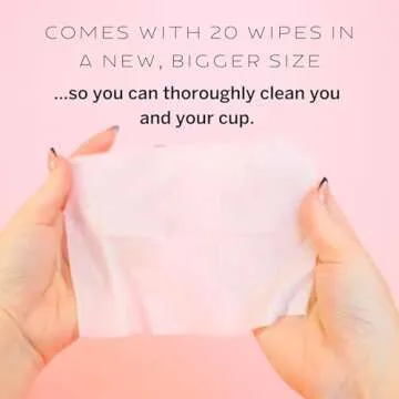 Pixie Feminine Wipes - Flushable, Biodegradable, & Ph Balanced - Best Individually Wrapped Packet Wipes for On The Go & Public Bathrooms - Wash, & Cleaner For Your Menstrual Cups & Discs (20 Count)