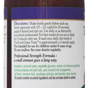 Dental Herb Company - Tooth & Gums Tonic (18 oz.) Mouthwash and Essentials Paste (Kit) - Truly Natural - Alchohol and Fluoride Free. Controls Bleeding and inflamed Gums and relieves Dry Mouth.