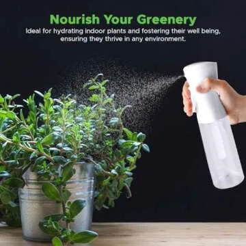 VIGOR PATH Continuous Water Mister Spray Bottle for Hair - Continuous Spray Nano Fine Mist Sprayer -...