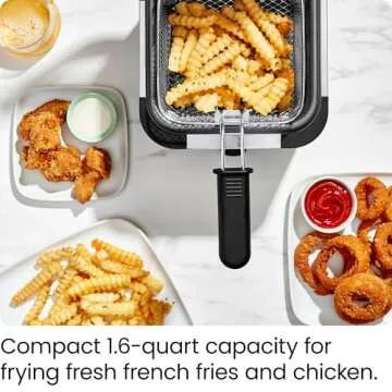 Chefman Fry Guy Compact Mini Deep Fryer for Comfort Food