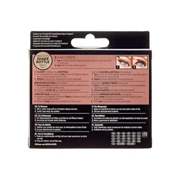 KISS Magnetic Lashes, Charm, 1 Pair of Synthetic False Eyelashes With 5 Double Strength Magnets, Wind Resistant, Dermatologist Tested Fake Lashes Last Up To 16 Hours, Reusable Up To 15 Times, Black