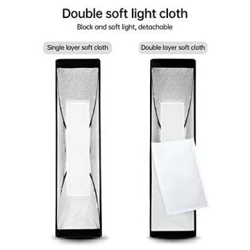 Godox FW30x120cm / 12"x47" Bowens Mount Strip Honeycomb Grid Softbox, Portable Softbox with Bowens Mount Speedring and Carry Bag, Strip Soft Box with Grid for Studio Strobe Flash Product Photography