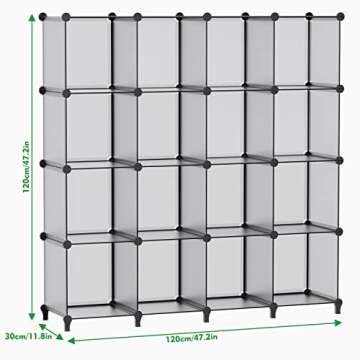 HOMIDEC 16 Cubes Bookshelf – Versatile Storage Organizer