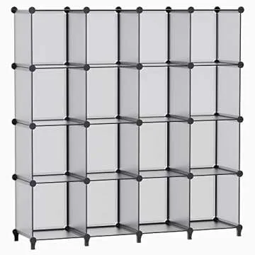 HOMIDEC 16 Cubes Bookshelf – Versatile Storage Organizer