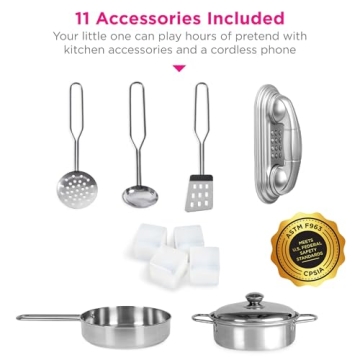 Interactive Wooden Kitchen Toy Set for Kids