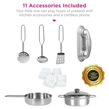 Interactive Wooden Kitchen Toy Set for Kids