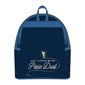 Loungefly Disney Peter Pan Glow Clock Womens Double Strap Shoulder Bag Purse, One Size, Multi