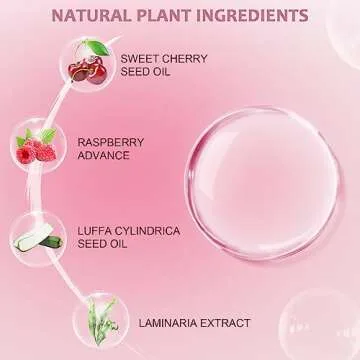 REWLKP Hydrating Lip Glow Oil, Plumping Lip Gloss, No-Sticky Transparent Moisturizing Lip Balm, Natural Lip Plumper Gloss Make Lips Fuller and Moisturizing - Raspberry