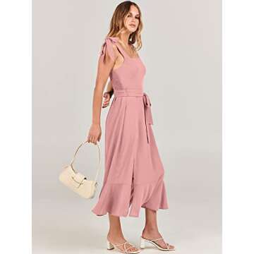 Elegant ANRABESS Women’s Midi Formal Dress for Weddings