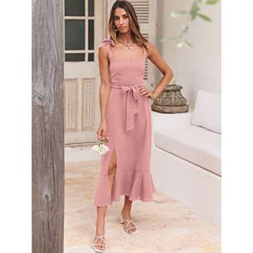 Elegant ANRABESS Women’s Midi Formal Dress for Weddings