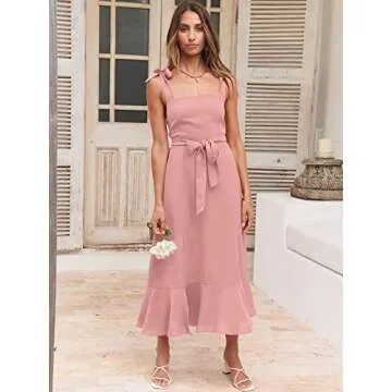 Elegant ANRABESS Women’s Midi Formal Dress for Weddings