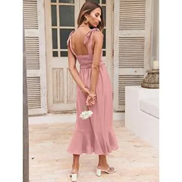 Elegant ANRABESS Women’s Midi Formal Dress for Weddings