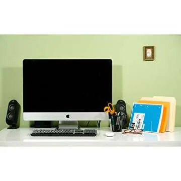 Source One Premium Clear Acrylic Desktop File Organizer