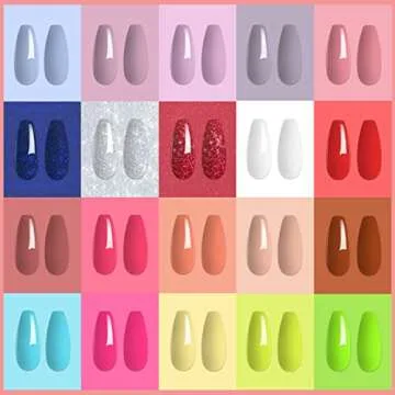 Lofuanna Gel Nail Polish: 20 Vibrant Colors with Base & Top Coats for Perfect Nails