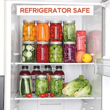 Mcupper 16 oz Mason Jars - Durable Food Storage Solutions