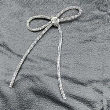 Stylish 6pcs Rhinestone Bow Brooch Set - Elevate Your Outfit