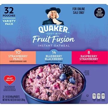 Quaker Oatmeal Fruit Fusion Variety Pack - 32 Count