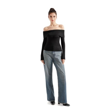 Stylish Off Shoulder Sweater for Women - Cozy & Chic