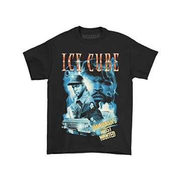 Ice Cube Men's AMW Smoky Collage T-Shirt XXX-Large Black