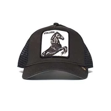 Goorin Bros. Men's Animal Farm Snap Back Trucker Hat, Black Horse, One Size