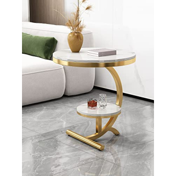 Luxury Marble End Table with Storage – QLJJSD