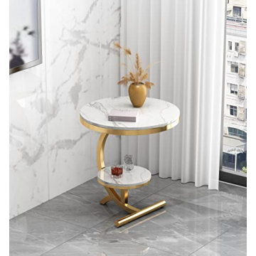 Luxury Marble End Table with Storage – QLJJSD