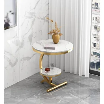 Luxury Marble End Table with Storage – QLJJSD