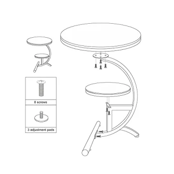 Luxury Marble End Table with Storage – QLJJSD