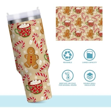 Yasala Christmas Tumbler Insulated Travel Mug 40oz